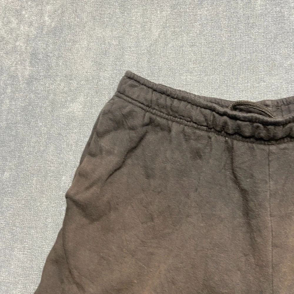 The North Face Sweat Shorts Mens L Black Fleece Lined Logo Drawstring Athletic